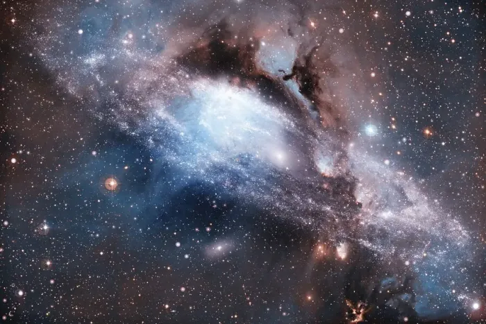 Framed Print : Incredibly beautiful galaxy in outer space