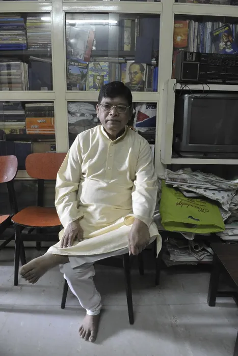 Framed Print : Indian buddhist writer and activist raja dhale