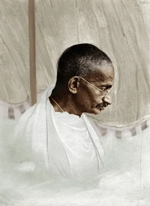 Framed Print : Indian freedom fighters, mahatma gandhi, india, asia, 1929