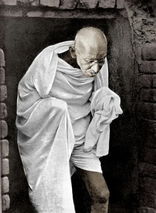 Framed Print : Indian freedom fighters, mahatma gandhi bihar, india, asia, 1947