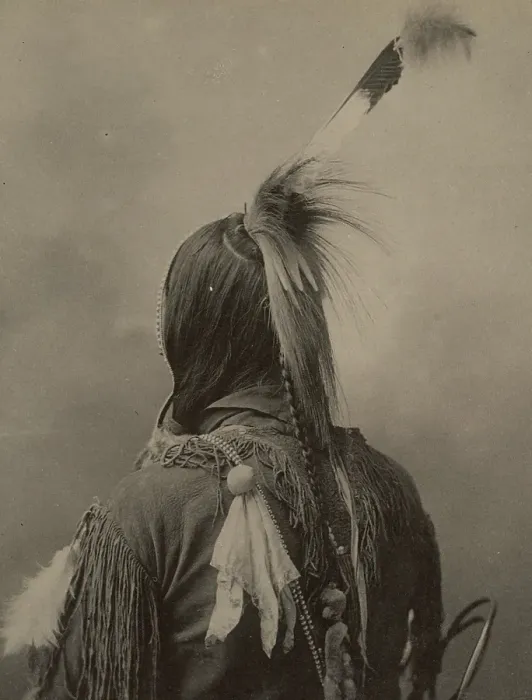 Framed Print : Indian, Omaha, dancing bonnet and hair ornament, feather, after a picture by F.A.Rinehart, 1899, Omaha are a North American Indian tribe from the Dhegiha branch of the Sioux language family, Historic