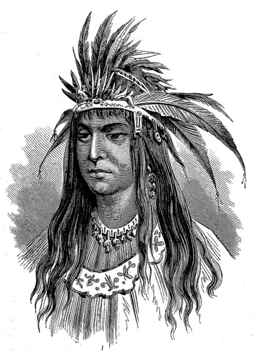 Framed Print : Indian Woman from a Prairie Indian Tribe