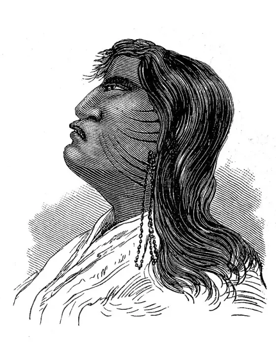 Framed Print : Indians, here a man from the Anti tribe Framed Print : Indians, here a man from the Anti tribe