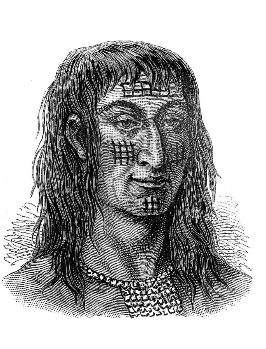 Framed Print : Indians, here a man of the Telembis