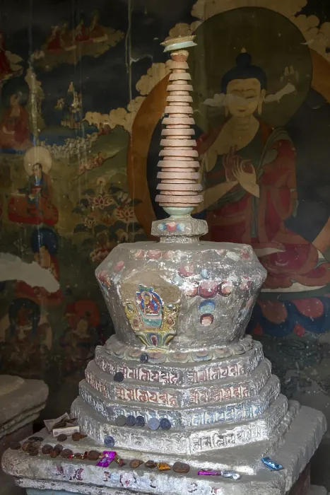 Framed Print : Individual chorts in a monastery in Ladakh