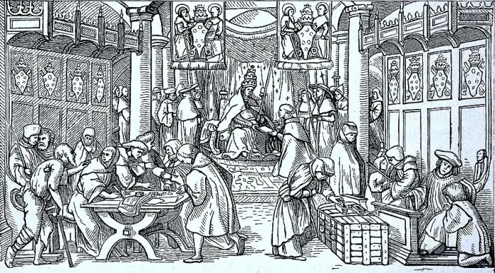 Framed Print : Indulgences in a Basel church with the Medicean coat of arms Framed Print : Indulgences in a Basel church with the Medicean coat of arms