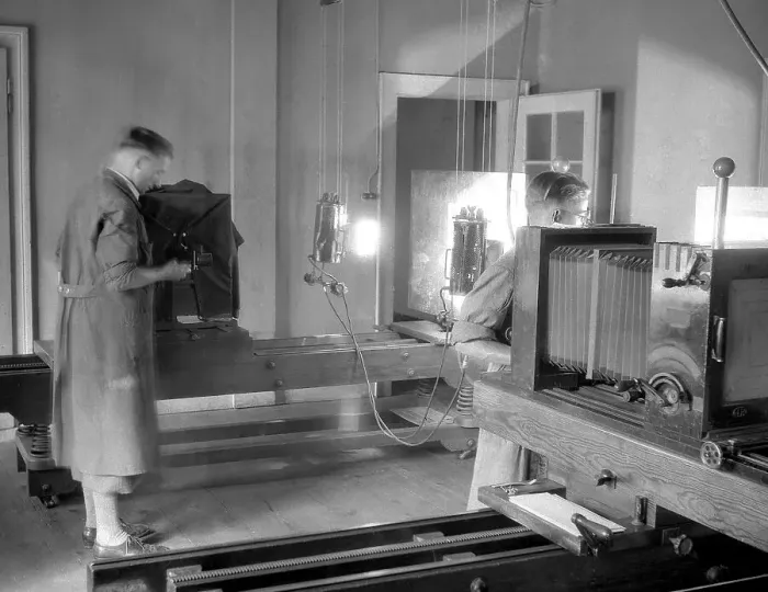 Framed Print : Industrial photographer around 1950 Framed Print : Industrial photographer around 1950