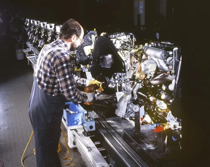Framed Print : Industry, production, automation of the car industry