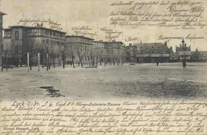 Framed Print : Infantry Barracks in Lyck in East Prussia Framed Print : Infantry Barracks in Lyck in East Prussia
