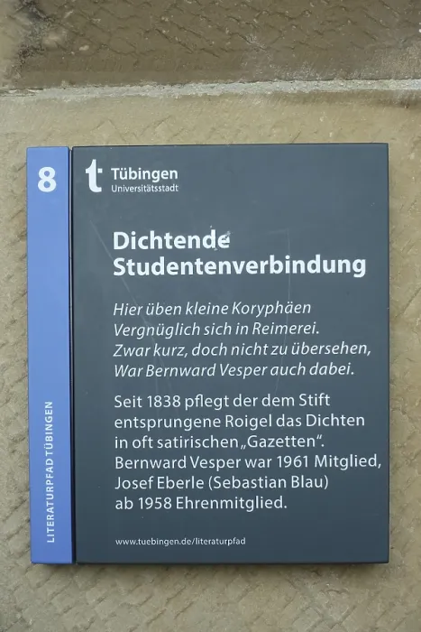 Framed Print : Information board at the Roigelhaus