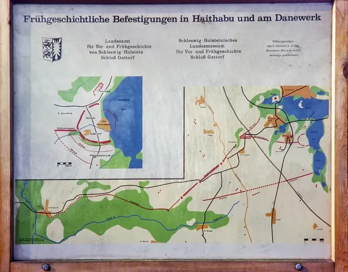 Framed Print : Information sign noticeboard and map of fortifications, Viking museum, Haithabu, Schleswig-Holstein, Germany, Europe, 1976, Europe Framed Print : Information sign noticeboard and map of fortifications, Viking museum, Haithabu, Schleswig-Holstein, Germany, Europe, 1976, Europe
