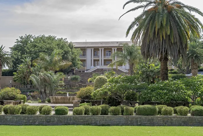 Framed Print : Ink Palace and Parliament Gardens, Windhoek