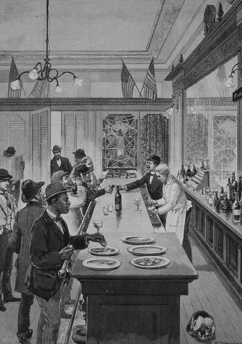 Framed Print : Inn with taproom in North America