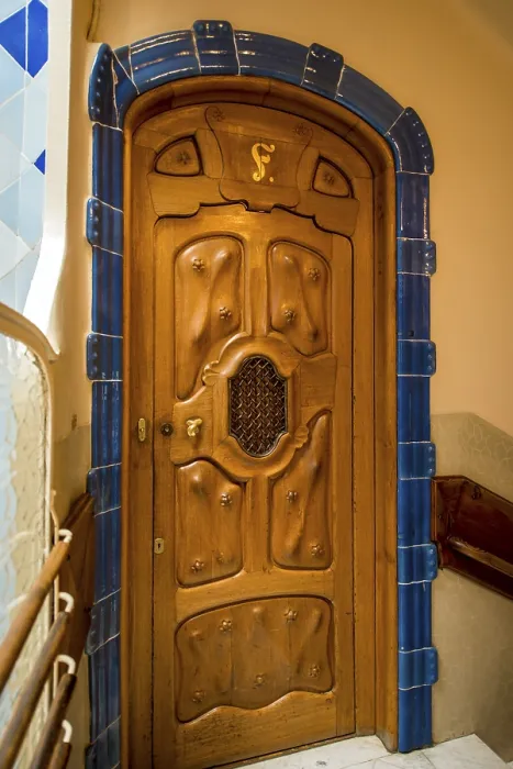 Framed Print : Innenraum der Casa Batllo Modernisme Design von Antoni Gaudi