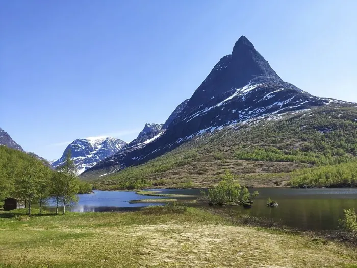 Framed Print : Innerdalen, Innerdalstarnet with Litlvatnet