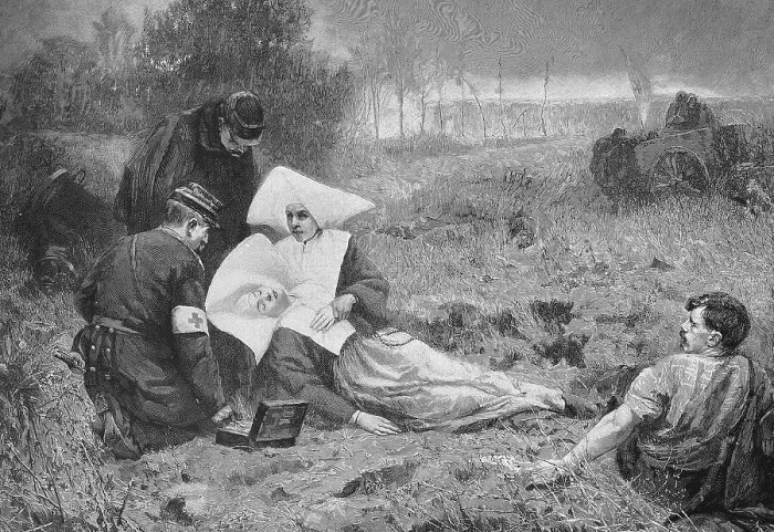 Framed Print : An Innocent Victim in Battle, Nun Framed Print : An Innocent Victim in Battle, Nun