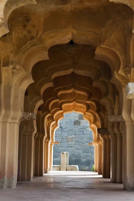 Framed Print : Inside Lotus Mahal, Hampi, Karnataka, India Framed Print : Inside Lotus Mahal, Hampi, Karnataka, India