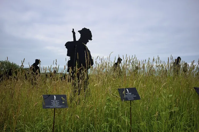 Framed Print : Installation, Standing with Giants