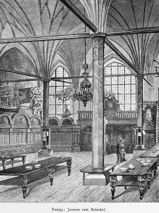Framed Print : Interior of the Artus Court, Gdansk or GdaNsk