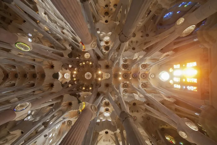 Framed Print : Interior of the basilica, Sagrada Familia Framed Print : Interior of the basilica, Sagrada Familia