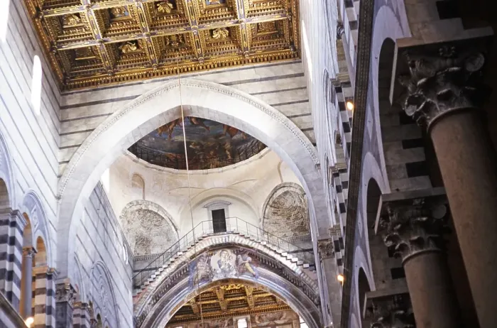 Framed Print : Interior of the Cathedral Church of Santa Maria Assunta, Pisa, Italy, Europe