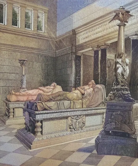 Framed Print : Interior of the Charlottenburg Mausoleum