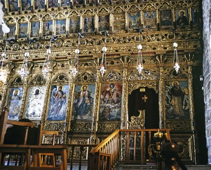 Framed Print : The interior of the Church of St Lazaros or St Lazarus, Larnaca, Cyprus, 1998, Europe