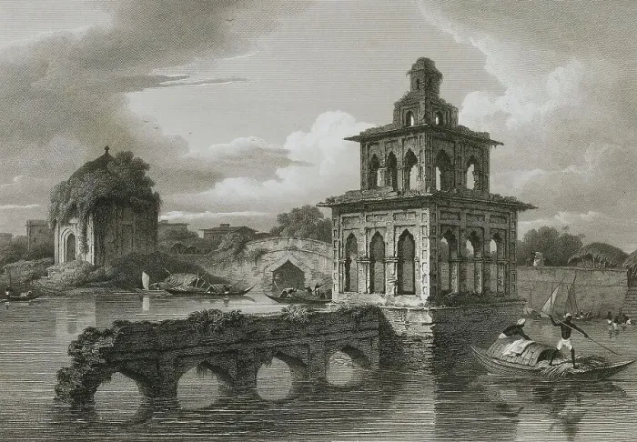 Framed Print : Part of the interior of the city of Dacca