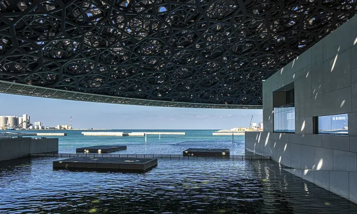 Framed Print : Interior design in Louvre Abu Dhabi