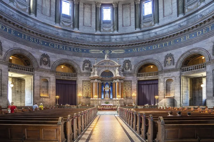 Framed Print : Interior of Frederik's Church or Marble Church