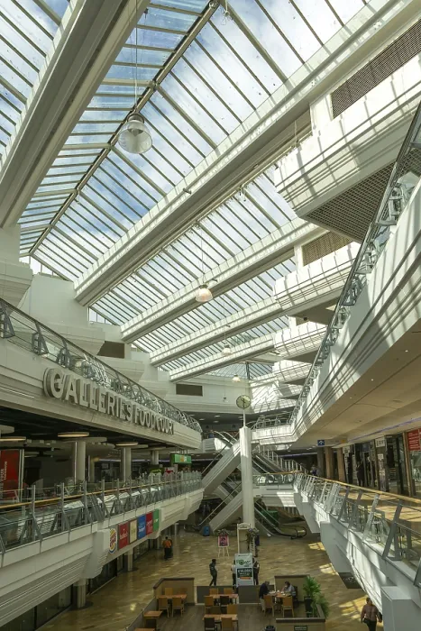 Framed Print : Interior of The Galleries Shopping Centre