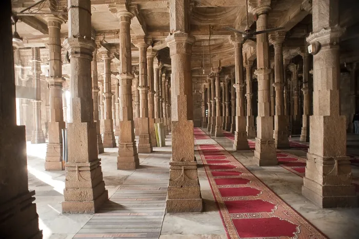 Framed Print : Interior of jami masjid, Ahmedabad, Gujarat, India