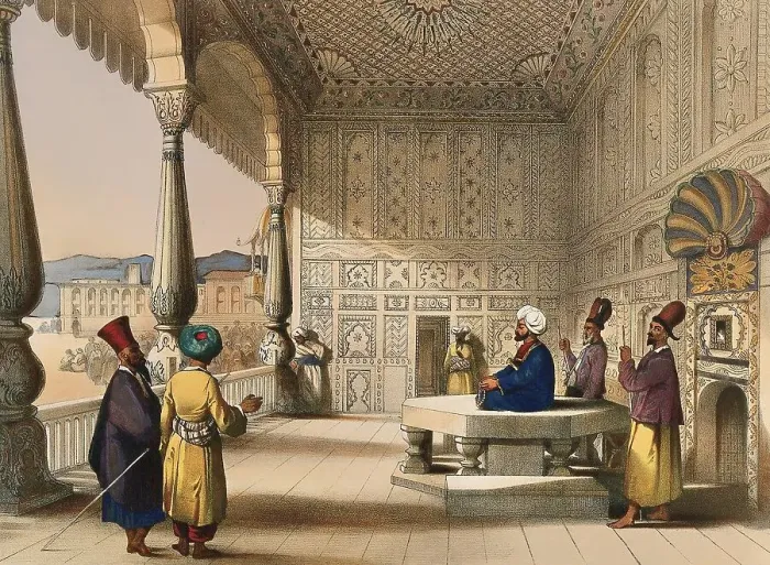Framed Print : Interior of the palace of Shauh Shujah Ool Moolk Framed Print : Interior of the palace of Shauh Shujah Ool Moolk