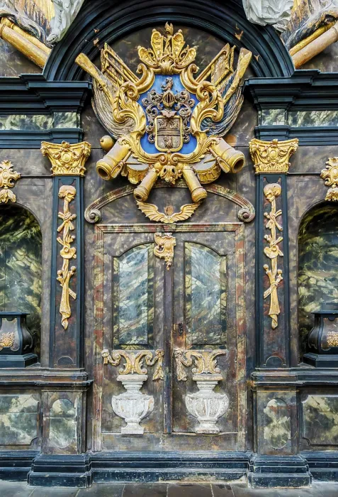 Framed Print : Interior photo, St Mary's Church in the old town of Stralsund