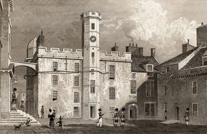 Framed Print : The interior quadrangle of the Castle