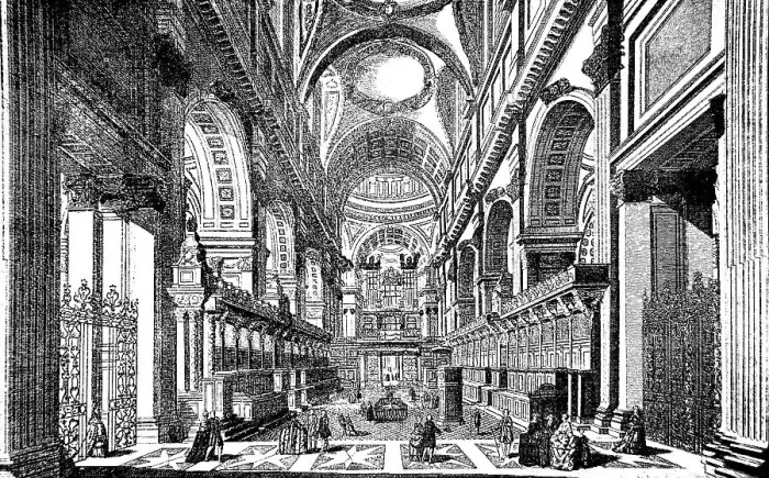 Framed Print : Interior of St Paul's Church in London