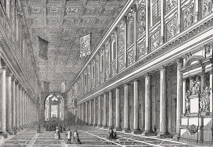 Framed Print : Interior view, Basilica di Santa Maria Maggiore Framed Print : Interior view, Basilica di Santa Maria Maggiore