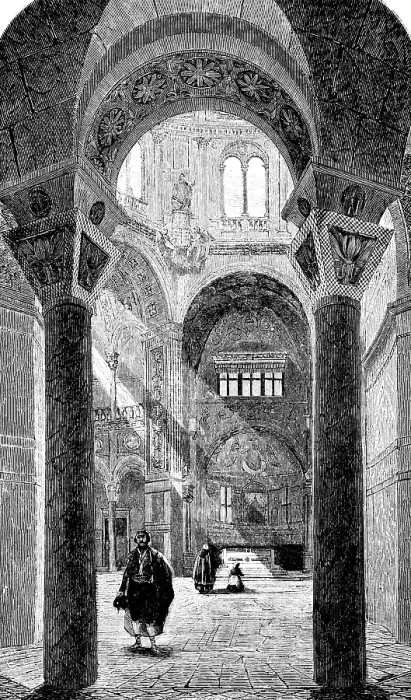 Framed Print : Interior view of the Basilica of S