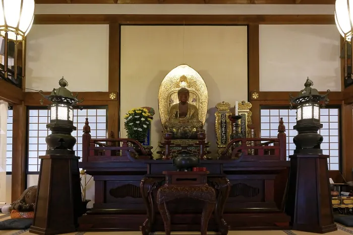 Framed Print : Interior view, Buddha, Engaku-ji Temple