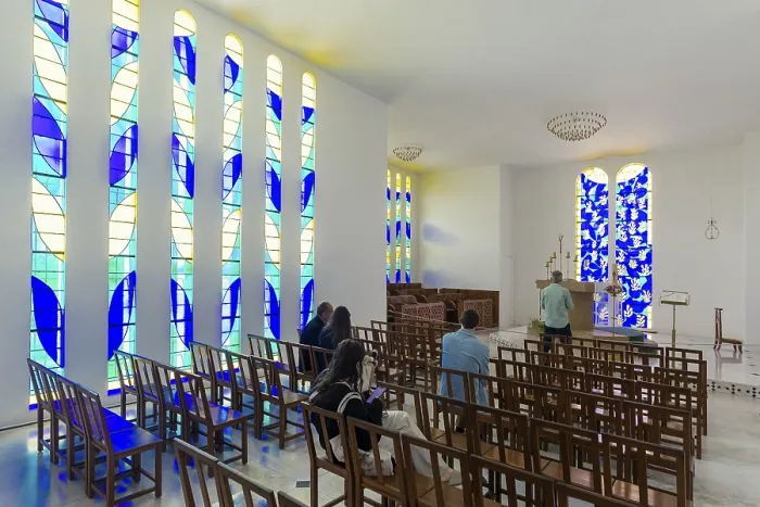 Framed Print : Interior view of the chapel, Chapelle du Rosaire de Vence