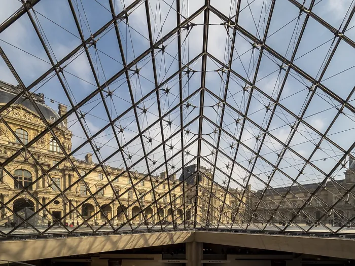 Framed Print : Interior view Museum (Musee) du Louvre