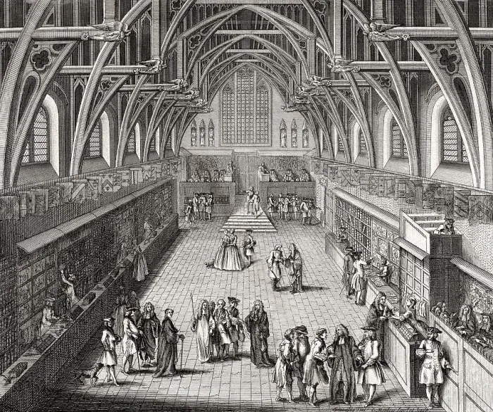 Framed Print : Interior of Westminster Hall, c. 1750 Framed Print : Interior of Westminster Hall, c. 1750