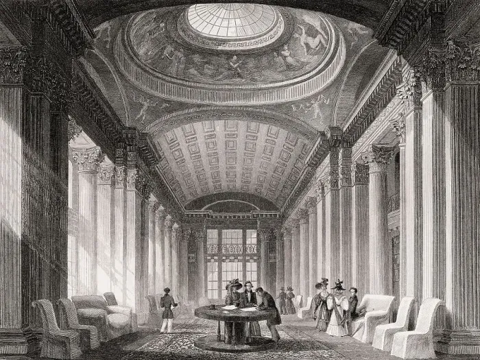 Framed Print : The interiors of the Advocates Library
