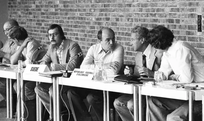 Framed Print : An international conference dealt with a German issue