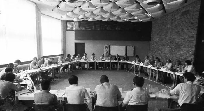 Framed Print : An international conference dealt with a German issue