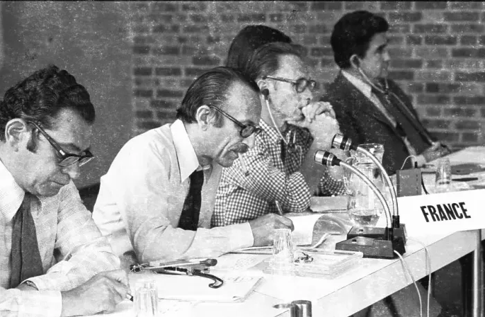 Framed Print : An international conference dealt with a German issue