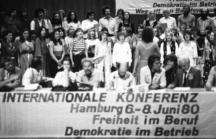 Framed Print : The International Conference of the Victims of the Radical Decree
