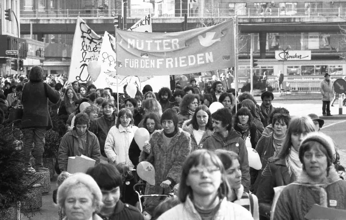 Framed Print : International Women's Day 1982 was traditionally celebrated with demonstrations