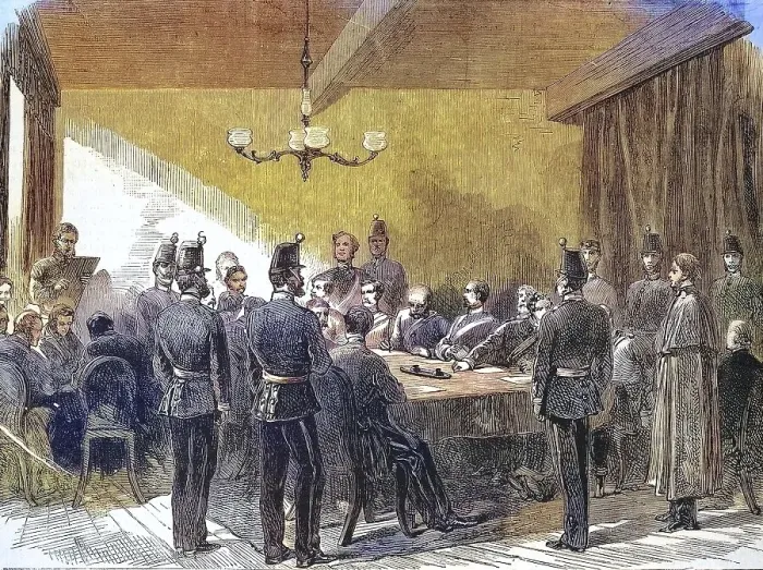 Framed Print : Interrogation of the prisoner Fenian