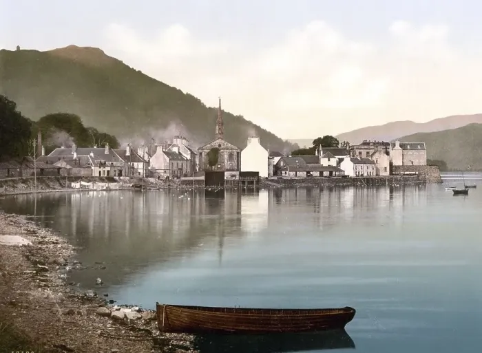 Framed Print : Inveraray seen from the south, village in the Scottish Council Area Argyll and Bute Framed Print : Inveraray seen from the south, village in the Scottish Council Area Argyll and Bute